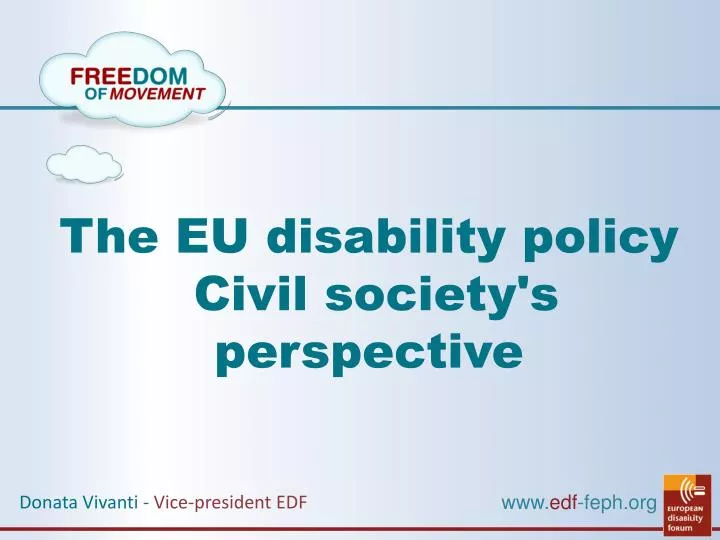 the eu disability policy civil society s perspective