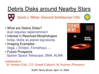 Debris Disks around Nearby Stars