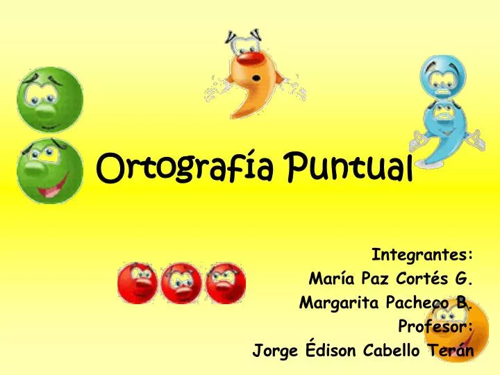 ortograf a puntual