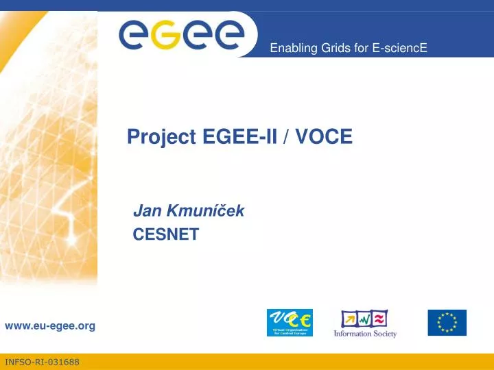 project egee ii voce