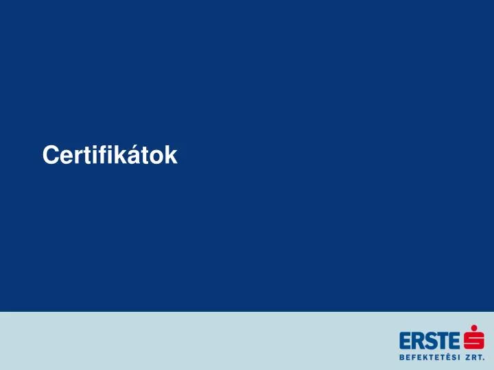 certifik tok