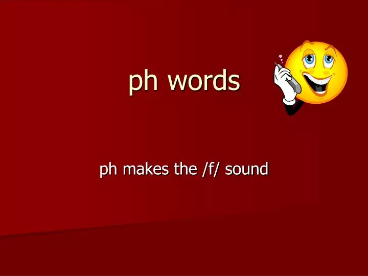 ph words
