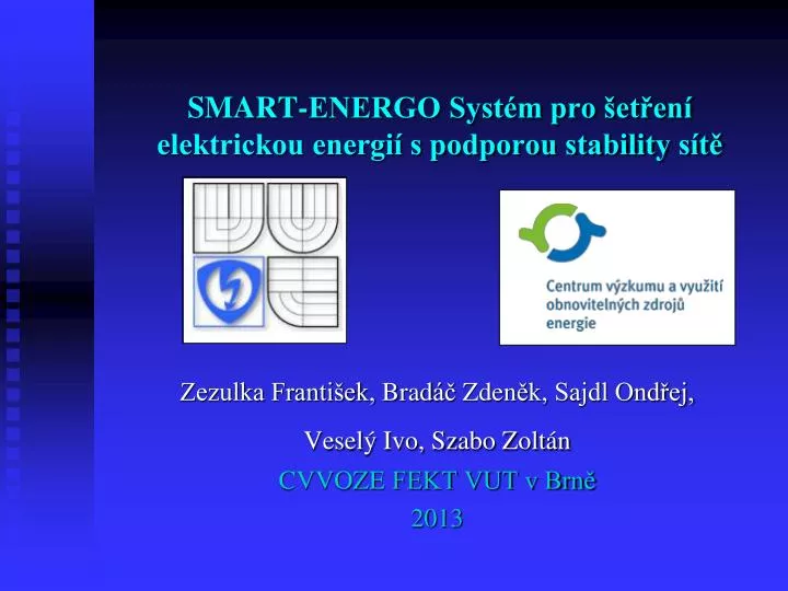 smart energo syst m pro et en elektrickou energi s podporou stability s t