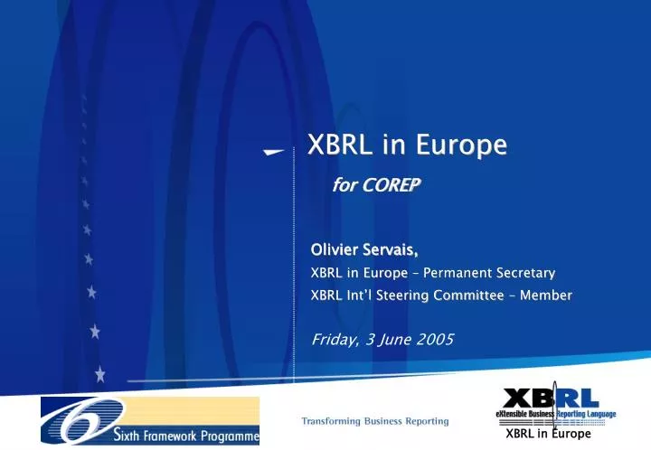 xbrl in europe