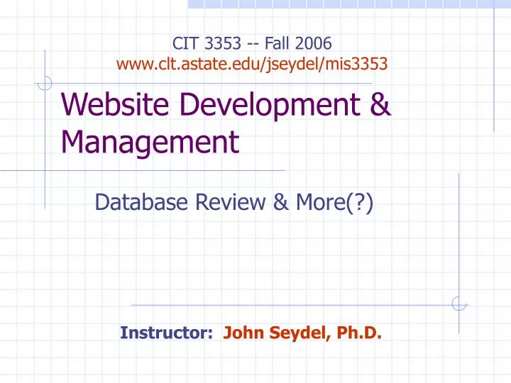 website development management