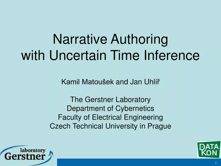 narrative authoring with uncertain time inference