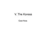 V. The Koreas - slide 1
