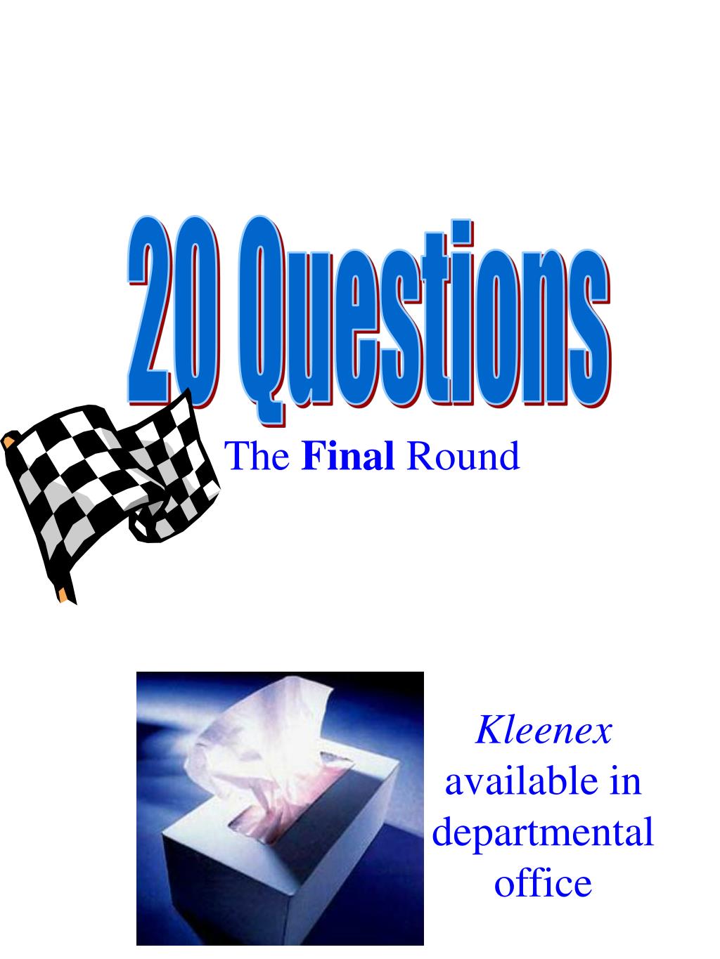 20 Questions - slide 1
