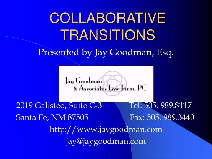 collaborative transitions
