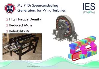 My PhD: Superconducting Generators for Wind Turbines