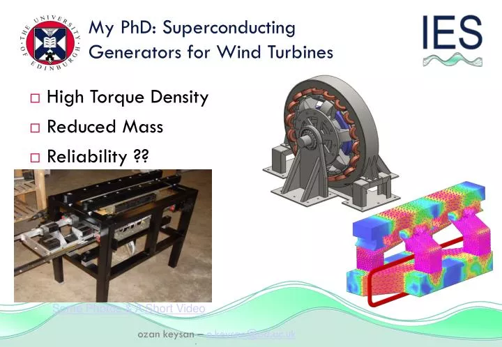 my phd superconducting generators for wind turbines