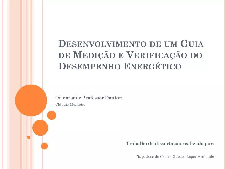 desenvolvimento de um guia de medi o e verifica o do desempenho energ tico