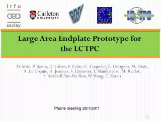 Large Area Endplate Prototype for the LC TPC