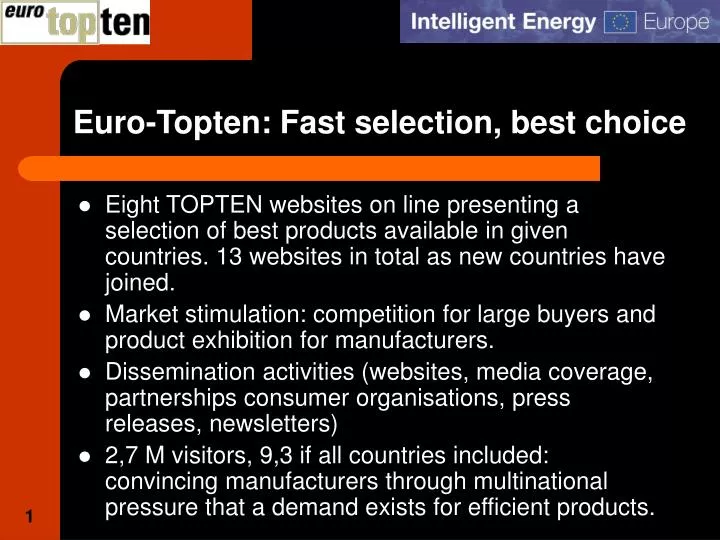 euro topten fast selection best choice