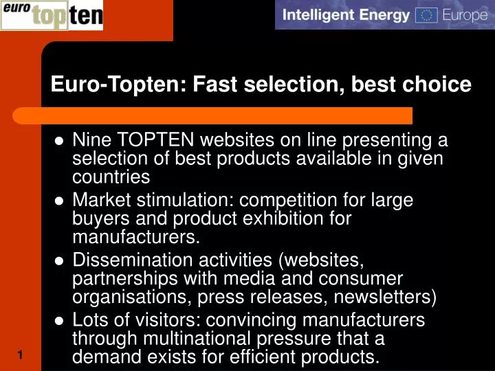 euro topten fast selection best choice