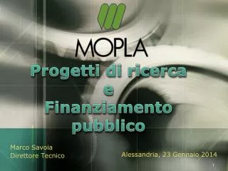 progetti di ricerca e finanziamento pubblico