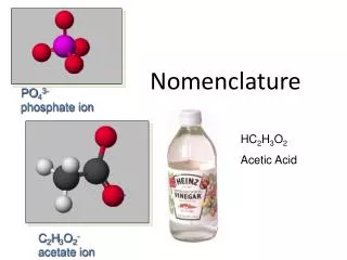 nomenclature