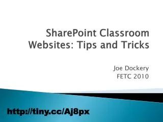 SharePoint Classroom Websites: Tips and Tricks