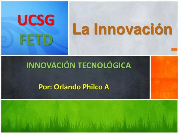 PPT - La Innovación PowerPoint Presentation, Free Download - ID:4097539