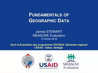 Fundamentals of Geographic Data