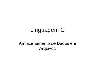 armazenamento de dados em arquivos