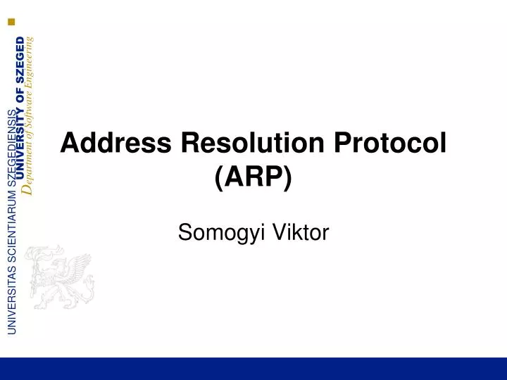 address resolution protocol arp