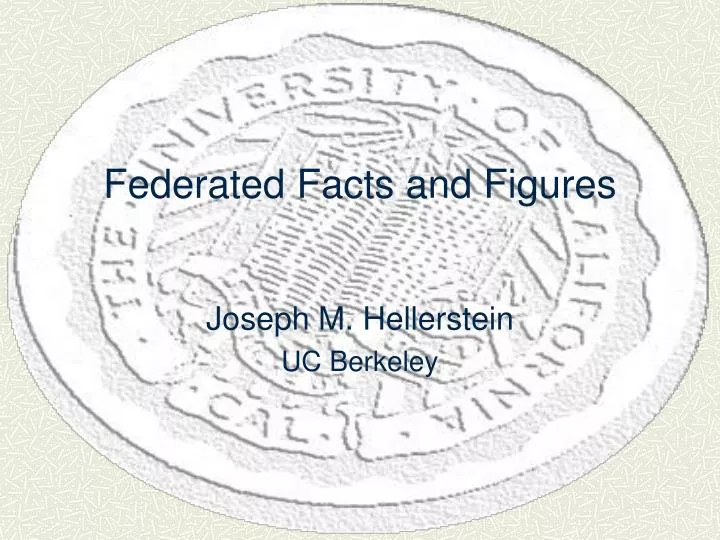 federated facts and figures