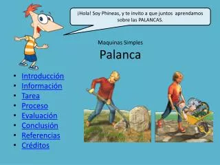 maquinas simples palanca