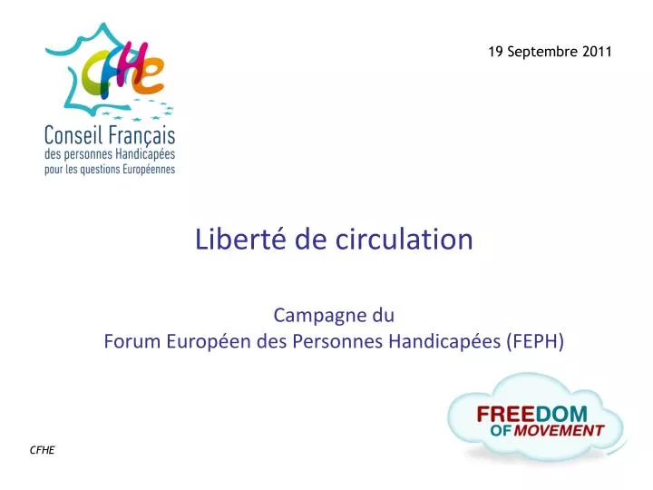 libert de circulation campagne du forum europ en des personnes handicap es feph