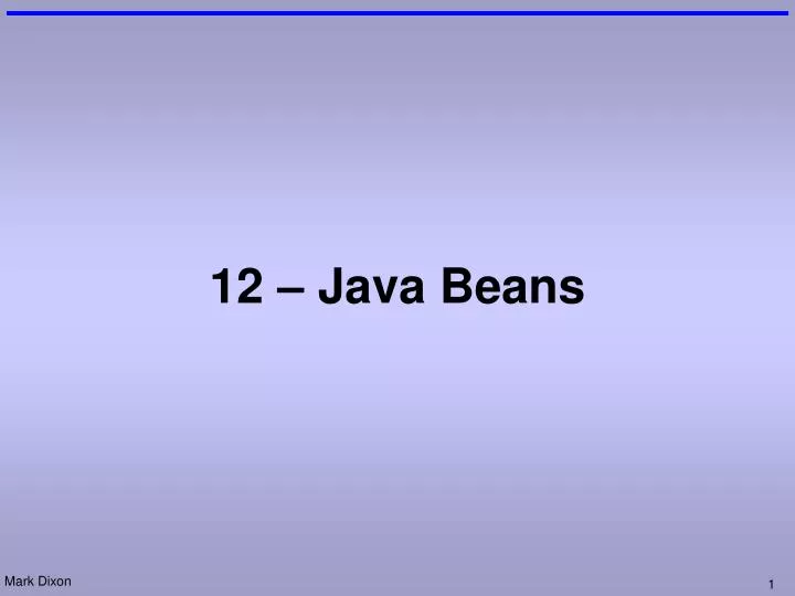 12 java beans
