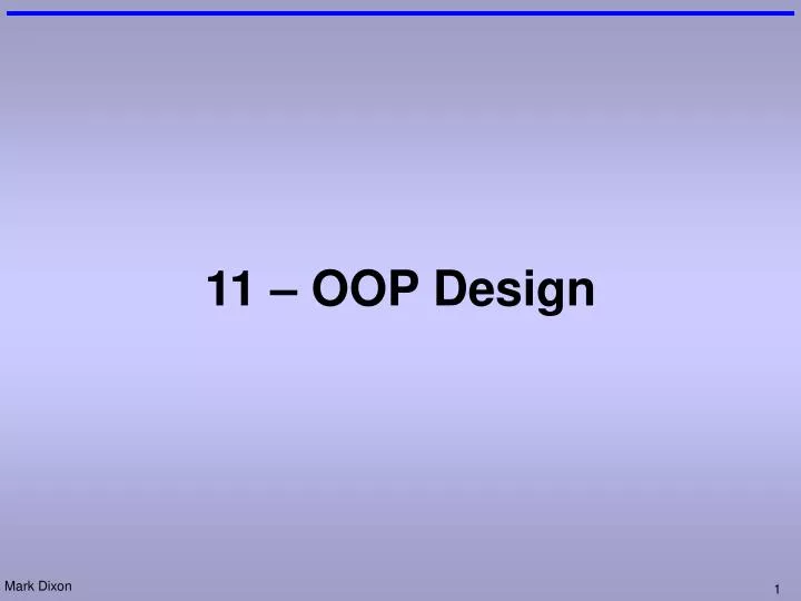 11 oop design