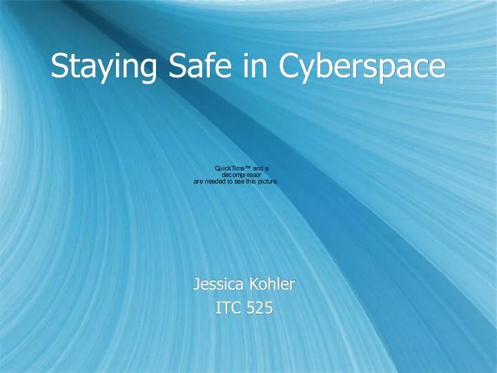 staying safe in cyberspace