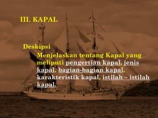 iii kapal