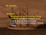 III. KAPAL - slide 1