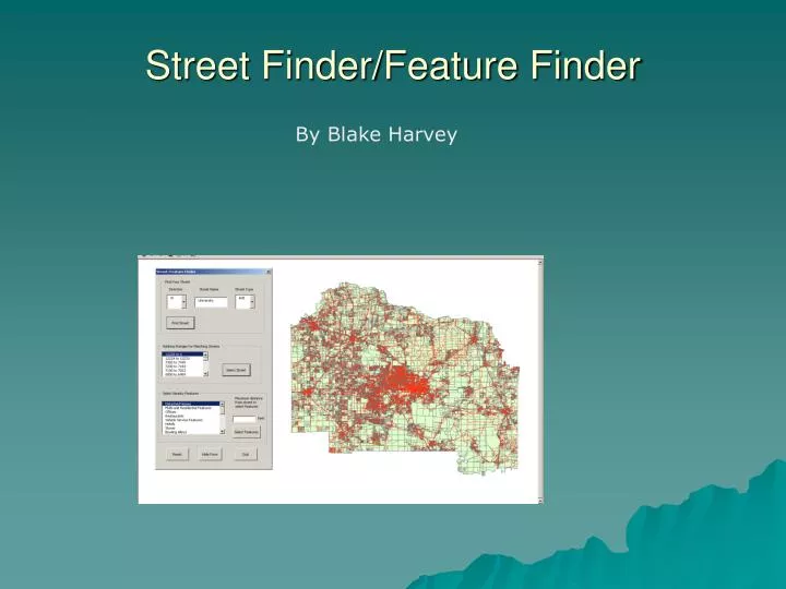 street finder feature finder