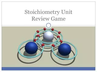 Stoichiometry Unit Review Game