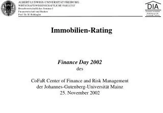 Immobilien-Rating
