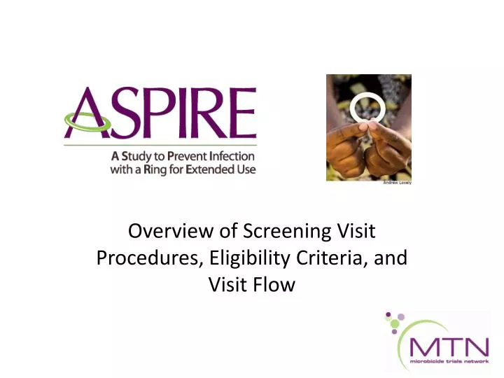 overview of screening visit procedures eligibility criteria and visit flow