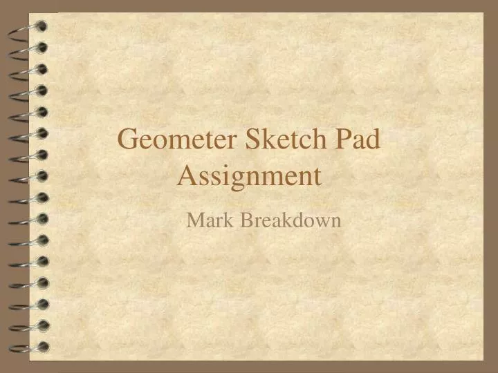 geometer sketch pad assignment