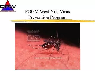 FGGM West Nile Virus Prevention Program