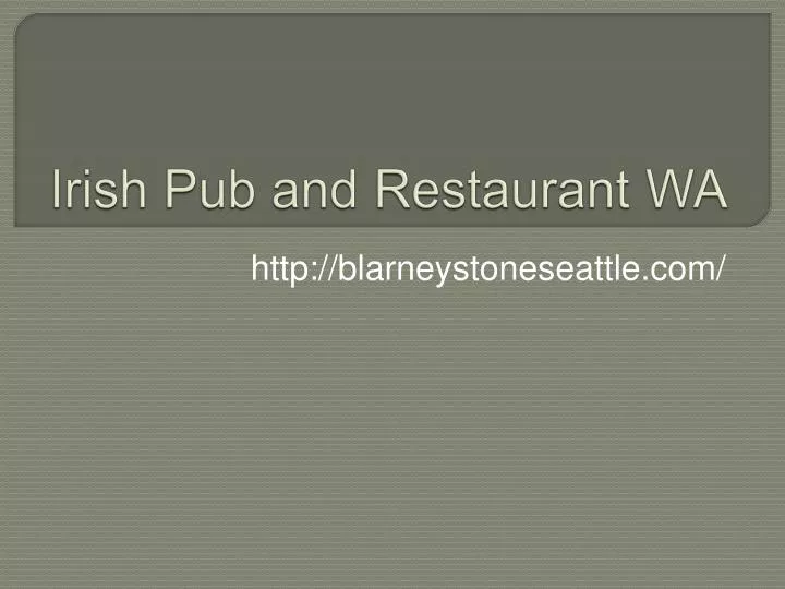 irish pub and restaurant wa