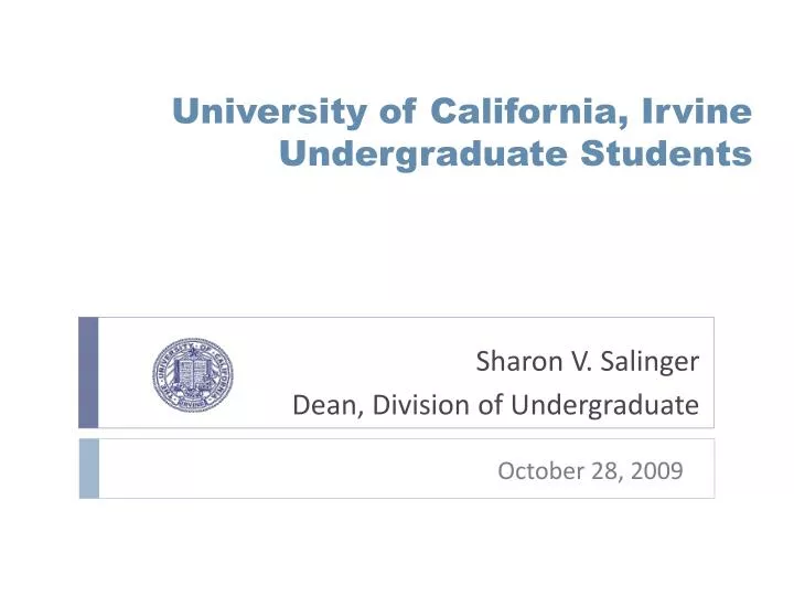 university of california irvine undergraduate students