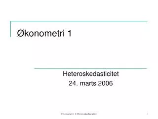konometri 1