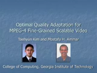 Optimal Quality Adaptation for MPEG-4 Fine-Grained Scalable Video