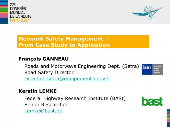 network safety management from case study to application