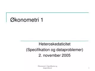 konometri 1