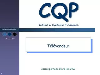 cqp certificat de qualification professionnelle