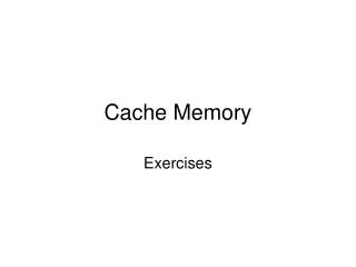 Cache Memory