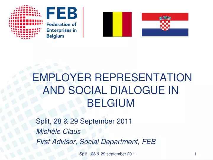 employer representation and social dialogue in belgium