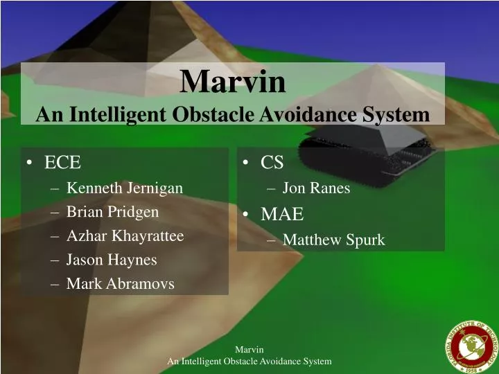 marvin an intelligent obstacle avoidance system